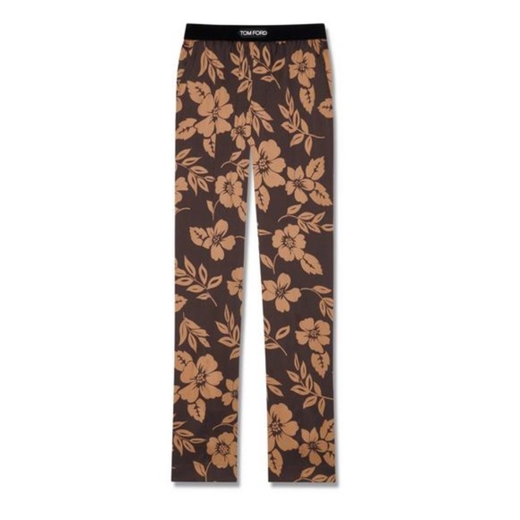 Tom Ford Other - TOM FORD Floral Print Stretch Silk Pajama Pants